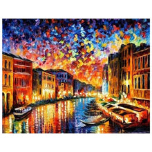 Load image into Gallery viewer, Full Diamond Painting kit | Port in the night