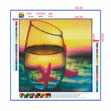 Load image into Gallery viewer, Full Diamond Painting kit | The reflection of the starfish in the glass