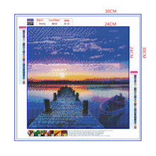 Load image into Gallery viewer, Full Diamond Painting kit | Plank road of the sea