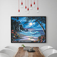 Load image into Gallery viewer, Full Diamond Painting kit | The seaside at night