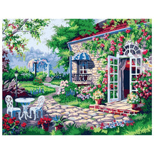Load image into Gallery viewer, Full Diamond Painting kit | Beautiful house in the wild