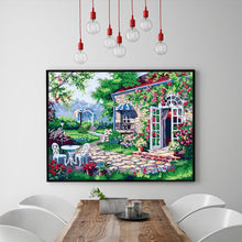 Load image into Gallery viewer, Full Diamond Painting kit | Beautiful house in the wild