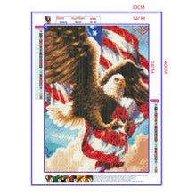 Load image into Gallery viewer, Full Diamond Painting kit | American flag eagle