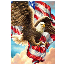 Load image into Gallery viewer, Full Diamond Painting kit | American flag eagle