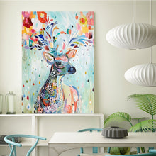 Load image into Gallery viewer, Full Diamond Painting kit | Watercolor deer