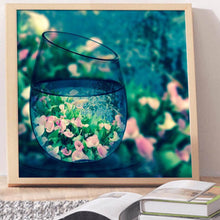 Load image into Gallery viewer, Full Diamond Painting kit | The reflection of the pond in the glass