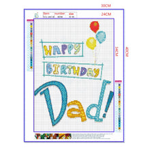 Load image into Gallery viewer, Full Diamond Painting kit | Happy father's day