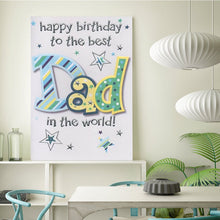 Load image into Gallery viewer, Full Diamond Painting kit | Happy birthday to the best dad in the world!
