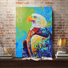 Load image into Gallery viewer, Full Diamond Painting kit | Watercolor eagle