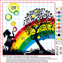 Load image into Gallery viewer, 11CT Cross Stitch | rainbow (36x36cm)