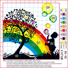 Load image into Gallery viewer, 11CT Cross Stitch | rainbow (36x36cm)