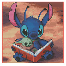 Load image into Gallery viewer, 11CT Full Cross Stitch | Cartoon Baby Yoda (36x36cm)