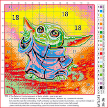 Load image into Gallery viewer, 11CT Full Cross Stitch | Baby Yoda (36x36cm)