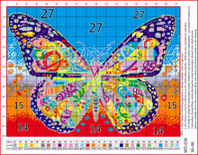Load image into Gallery viewer, 11CT Full Cross Stitch | Colorful butterfly (36x46cm)