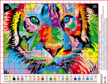 Load image into Gallery viewer, 11CT Full Cross Stitch | Colorful tiger (36x46cm)