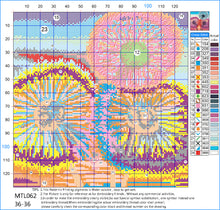 Load image into Gallery viewer, 11CT Full Cross Stitch | Sunset dandelion (36x36cm)