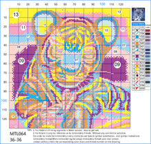 Load image into Gallery viewer, 11CT Full Cross Stitch | tiger (36x36cm)