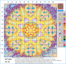 Load image into Gallery viewer, 11CT Full Cross Stitch | Mandela Flower (36x36cm)