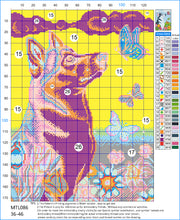 Load image into Gallery viewer, 11CT Full Cross Stitch | Dog and butterfly (36x46cm)