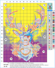 Load image into Gallery viewer, 11CT Full Cross Stitch | fSika deer (36x46cm)