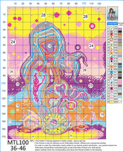 Load image into Gallery viewer, 11CT Full Cross Stitch | Cartoon mermaid (36x46cm)