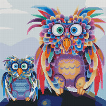 Load image into Gallery viewer, 11CT Full Cross Stitch | owl (48x48cm)
