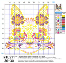 Load image into Gallery viewer, 11CT Full Cross Stitch | Cat (30x30cm)