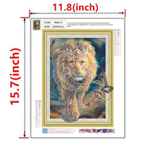 Load image into Gallery viewer, Crystal Rhinestone Diamond Painting Kit | Animal Lion