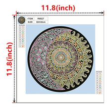 Load image into Gallery viewer, Crystal Rhinestone Diamond Painting Kit | Moon and sun Mandala