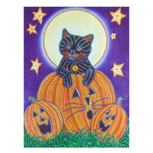 Load image into Gallery viewer, Crystal Rhinestone Diamond Painting Kit | Halloween Pumpkin