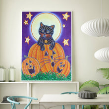 Load image into Gallery viewer, Crystal Rhinestone Diamond Painting Kit | Halloween Pumpkin