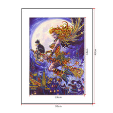 Load image into Gallery viewer, Crystal Rhinestone Diamond Painting Kit | Halloween Witch