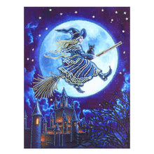 Load image into Gallery viewer, Crystal Rhinestone Diamond Painting Kit | Halloween Magic Wizard