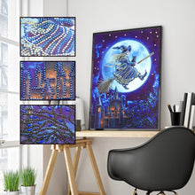 Load image into Gallery viewer, Crystal Rhinestone Diamond Painting Kit | Halloween Magic Wizard