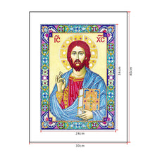 Load image into Gallery viewer, Crystal Rhinestone Diamond Painting Kit | Religious Figure Jesus