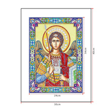 Load image into Gallery viewer, Crystal Rhinestone Diamond Painting Kit | Religious Figure Angel