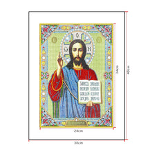 Load image into Gallery viewer, Crystal Rhinestone Diamond Painting Kit | Religious Figure Jesus