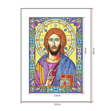 Load image into Gallery viewer, Crystal Rhinestone Diamond Painting Kit | Religious Figure Jesus