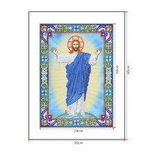 Load image into Gallery viewer, Crystal Rhinestone Diamond Painting Kit | Religious Figure Jesus