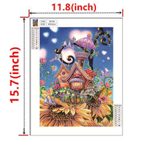 Load image into Gallery viewer, Crystal Rhinestone Diamond Painting Kit | Cartoon Plant House
