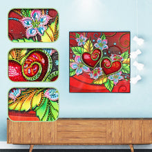 Load image into Gallery viewer, Crystal Rhinestone Diamond Painting Kit | Red heart