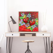 Load image into Gallery viewer, Crystal Rhinestone Diamond Painting Kit | Red heart