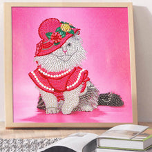 Load image into Gallery viewer, Crystal Rhinestone Diamond Painting Kit | Rich cat