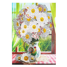 Load image into Gallery viewer, Crystal Rhinestone Diamond Painting Kit | White flowers