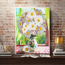Load image into Gallery viewer, Crystal Rhinestone Diamond Painting Kit | White flowers