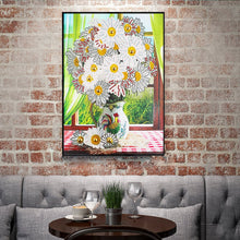 Load image into Gallery viewer, Crystal Rhinestone Diamond Painting Kit | White flowers