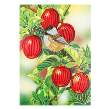 Load image into Gallery viewer, Crystal Rhinestone Diamond Painting Kit | Bird and red fruits