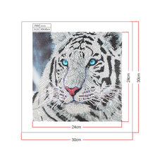 Load image into Gallery viewer, Crystal Rhinestone Diamond Painting Kit | White tiger