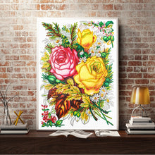 Load image into Gallery viewer, Crystal Rhinestone Diamond Painting Kit | Peony flower