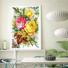 Load image into Gallery viewer, Crystal Rhinestone Diamond Painting Kit | Peony flower